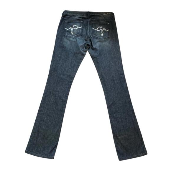 GUESS Designer Women's STARLIT Rhinestone Pocket Jeans Size 30 - Picture 1 of 11